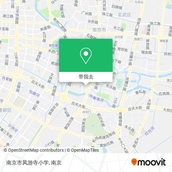 南京市凤游寺小学地图