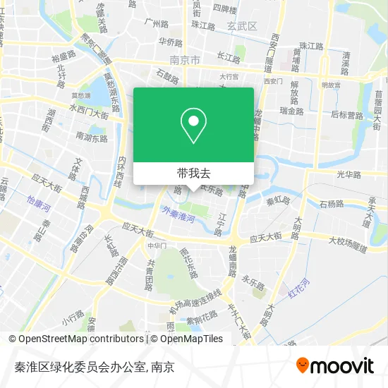 秦淮区绿化委员会办公室地图