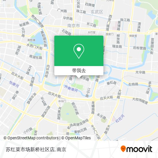 苏红菜市场新桥社区店地图