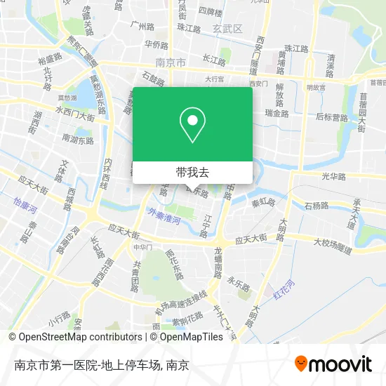 南京市第一医院-地上停车场地图