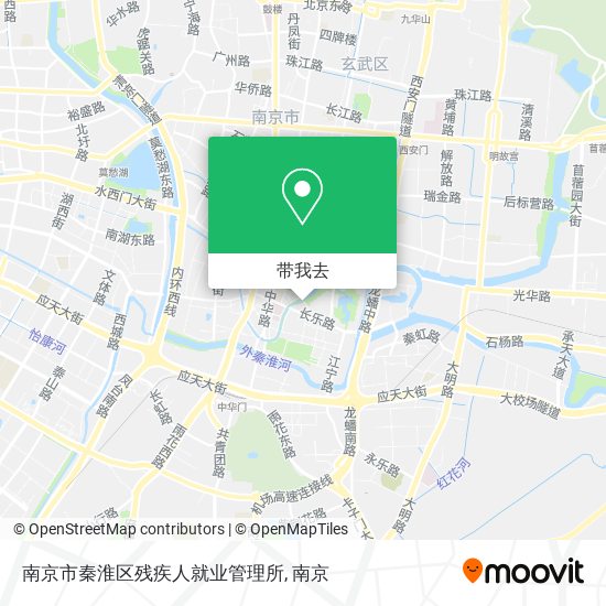 南京市秦淮区残疾人就业管理所地图