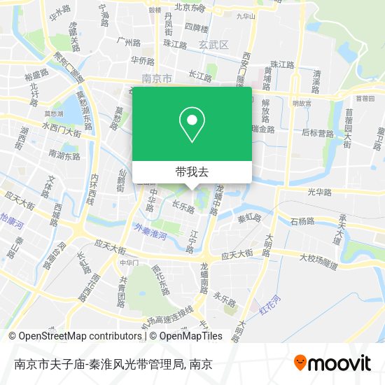 南京市夫子庙-秦淮风光带管理局地图