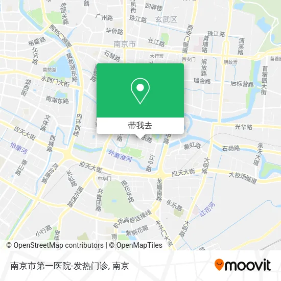 南京市第一医院-发热门诊地图