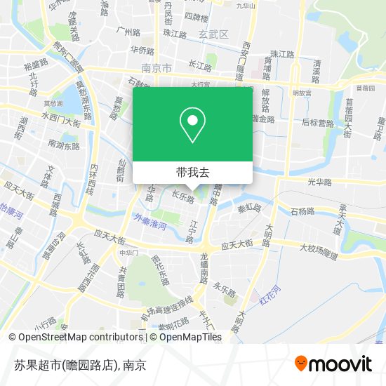 苏果超市(瞻园路店)地图