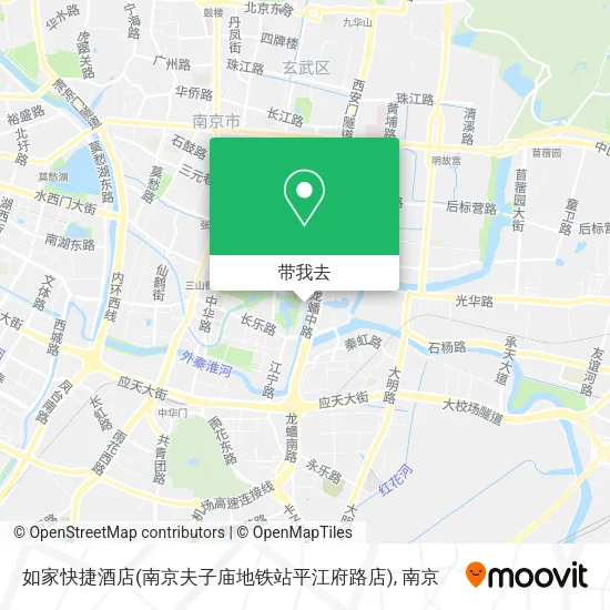 如家快捷酒店(南京夫子庙地铁站平江府路店)地图