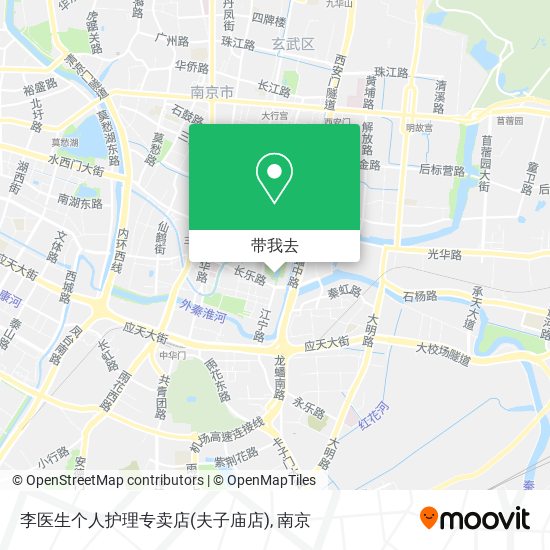 李医生个人护理专卖店(夫子庙店)地图