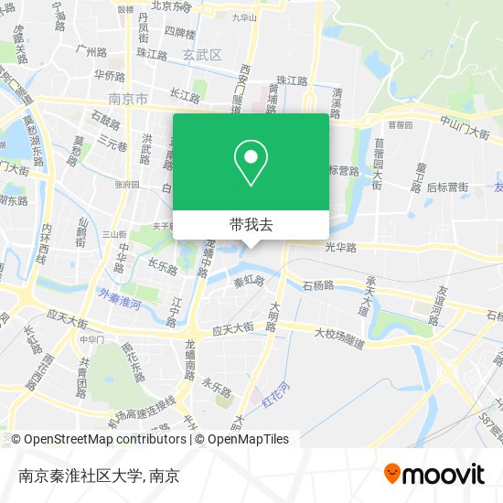 南京秦淮社区大学地图