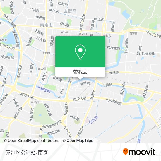 秦淮区公证处地图