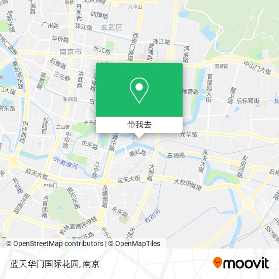 蓝天华门国际花园地图