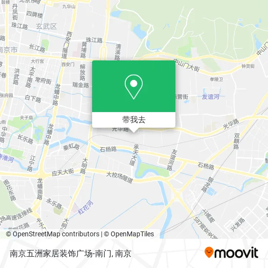 南京五洲家居装饰广场-南门地图