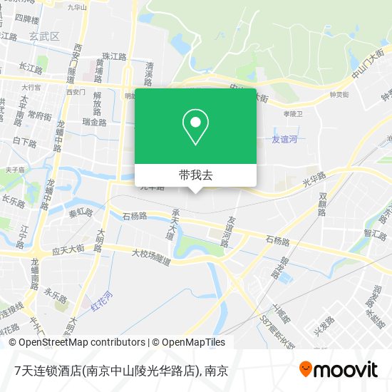 7天连锁酒店(南京中山陵光华路店)地图
