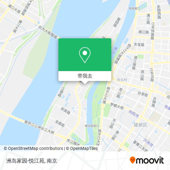 洲岛家园-悦江苑地图