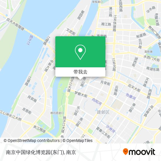 南京中国绿化博览园(东门)地图