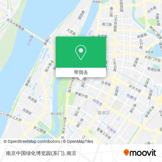 南京中国绿化博览园(东门)地图