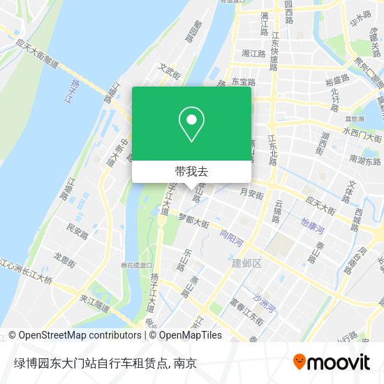 绿博园东大门站自行车租赁点地图
