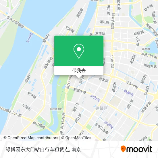 绿博园东大门站自行车租赁点地图