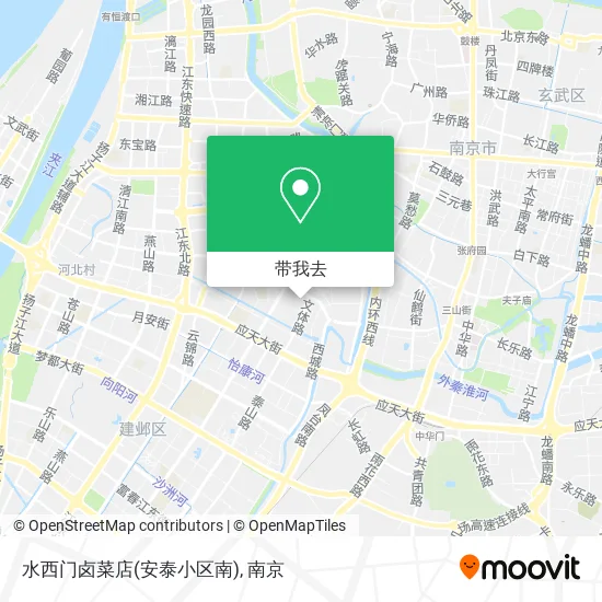 水西门卤菜店(安泰小区南)地图