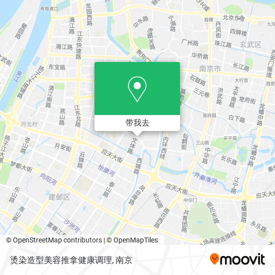 烫染造型美容推拿健康调理地图