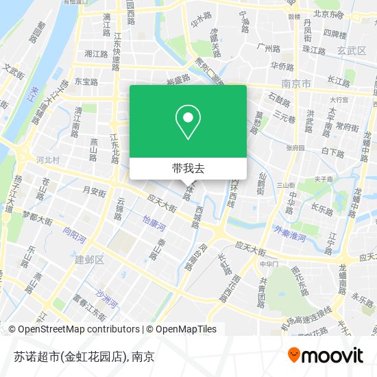 苏诺超市(金虹花园店)地图