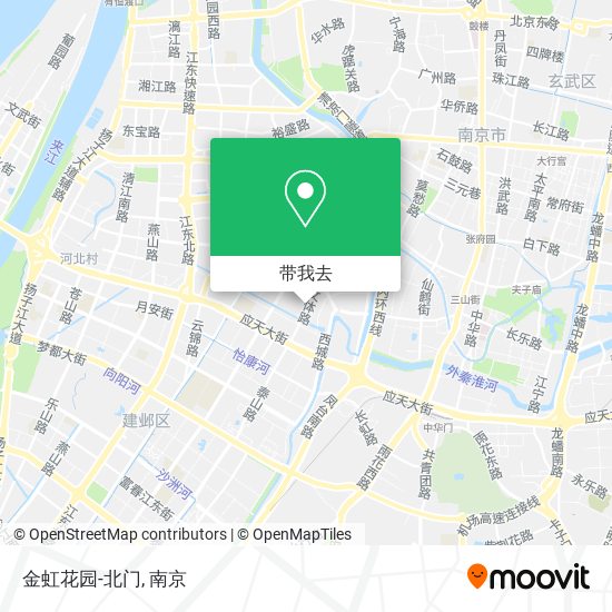 金虹花园-北门地图