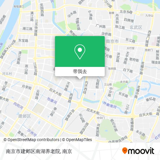 南京市建邺区南湖养老院地图