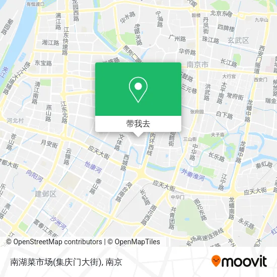 南湖菜市场(集庆门大街)地图