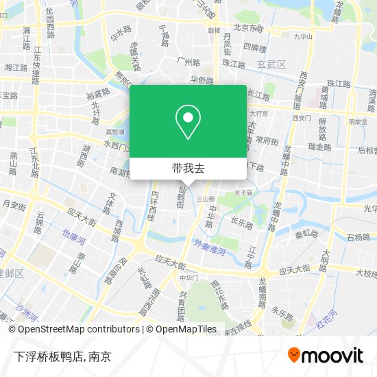 下浮桥板鸭店地图