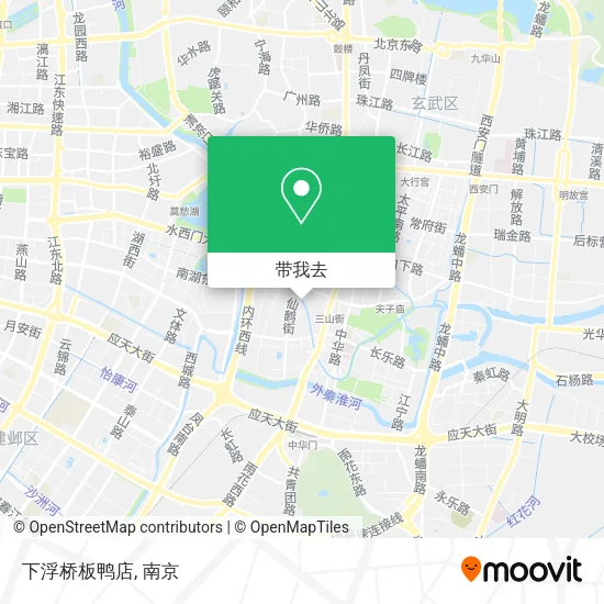 下浮桥板鸭店地图