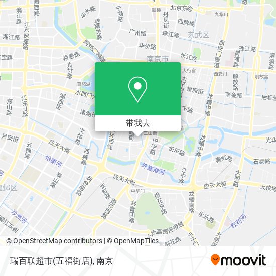 瑞百联超市(五福街店)地图