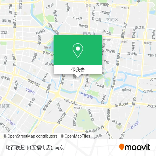 瑞百联超市(五福街店)地图