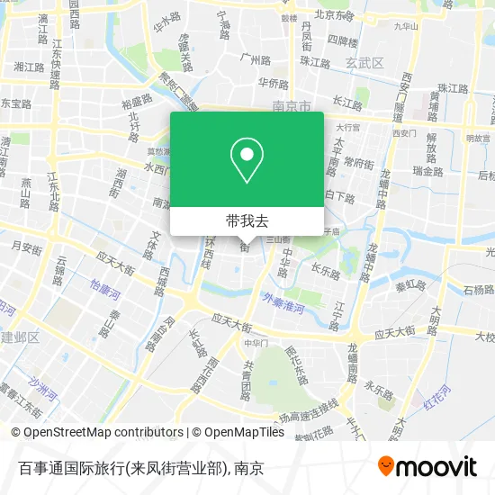百事通国际旅行(来凤街营业部)地图