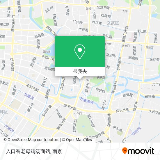 入口香老母鸡汤面馆地图