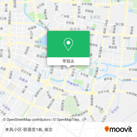 来凤小区-双塘里1栋地图