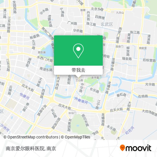 南京爱尔眼科医院地图