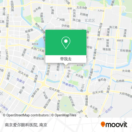 南京爱尔眼科医院地图