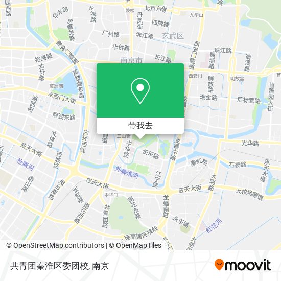 共青团秦淮区委团校地图