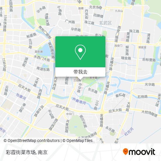 彩霞街菜市场地图