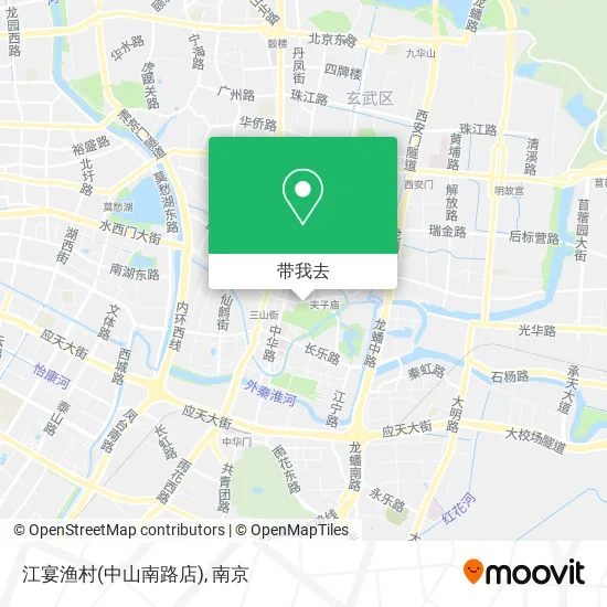 江宴渔村(中山南路店)地图