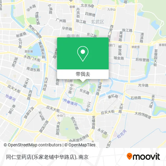 同仁堂药店(乐家老铺中华路店)地图