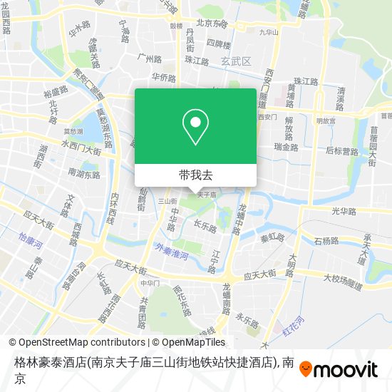 格林豪泰酒店(南京夫子庙三山街地铁站快捷酒店)地图
