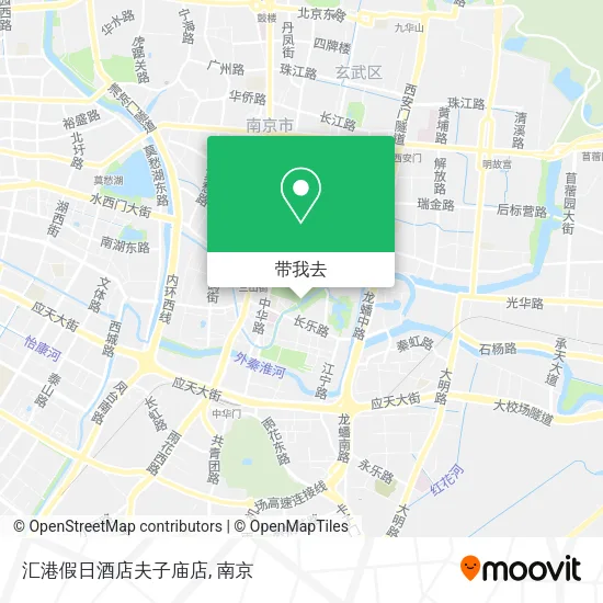 汇港假日酒店夫子庙店地图