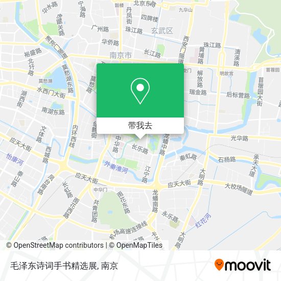 毛泽东诗词手书精选展地图