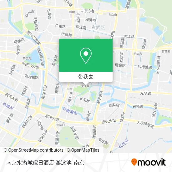 南京水游城假日酒店-游泳池地图