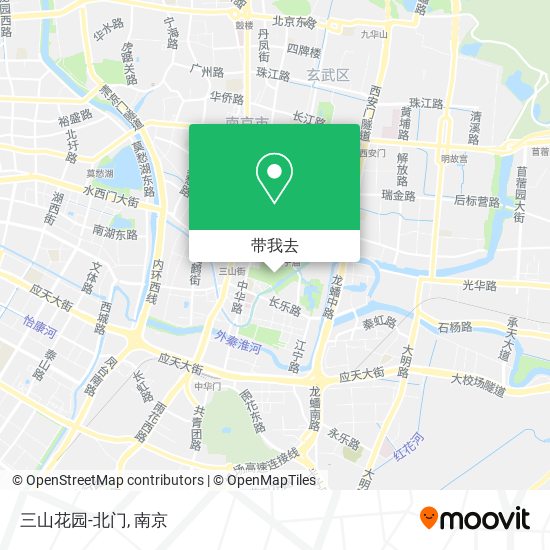 三山花园-北门地图