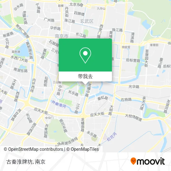 古秦淮牌坊地图
