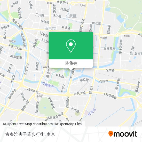 古秦淮夫子庙步行街地图