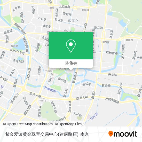 紫金爱涛黄金珠宝交易中心(建康路店)地图