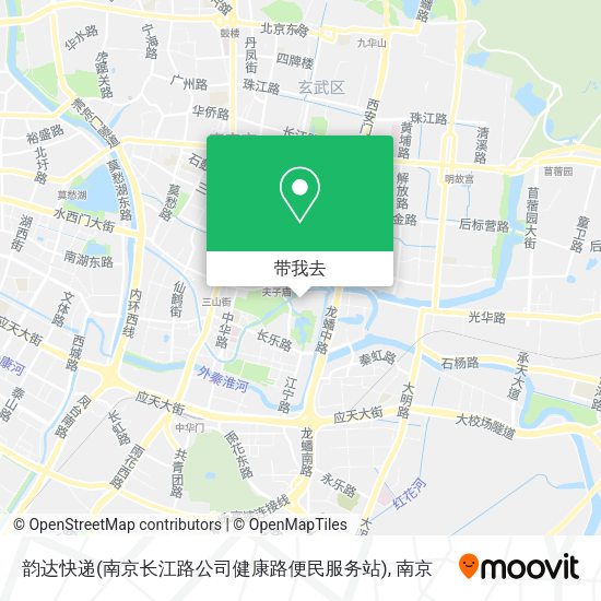 韵达快递(南京长江路公司健康路便民服务站)地图