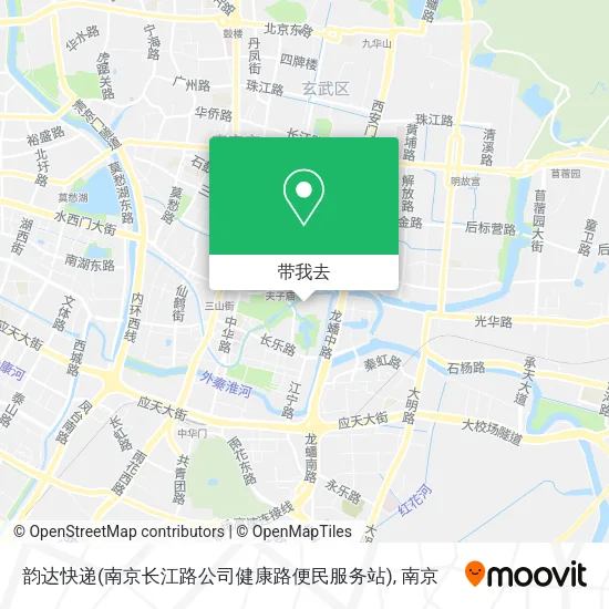 韵达快递(南京长江路公司健康路便民服务站)地图