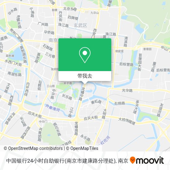 中国银行24小时自助银行(南京市建康路分理处)地图